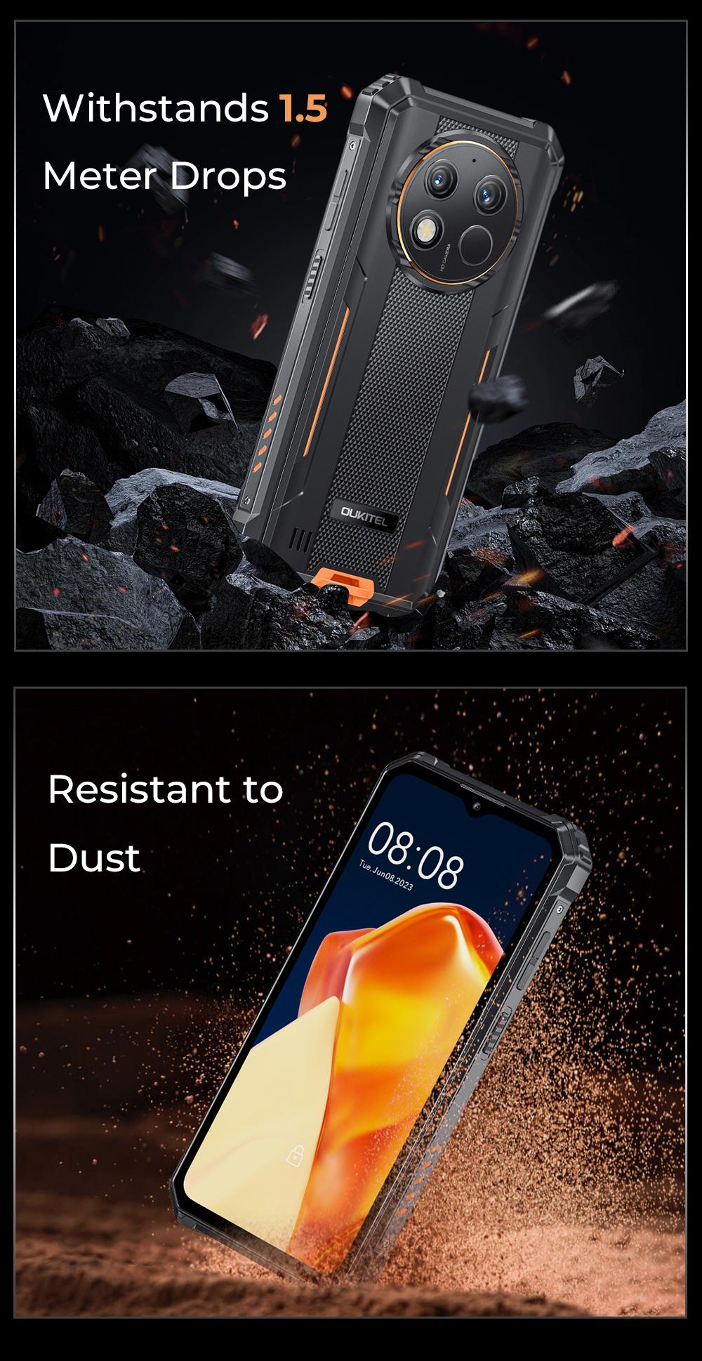 OUKITEL G1 Rugged Smartphone Unlocked, 24GB RAM + 256GB ROM (1TB