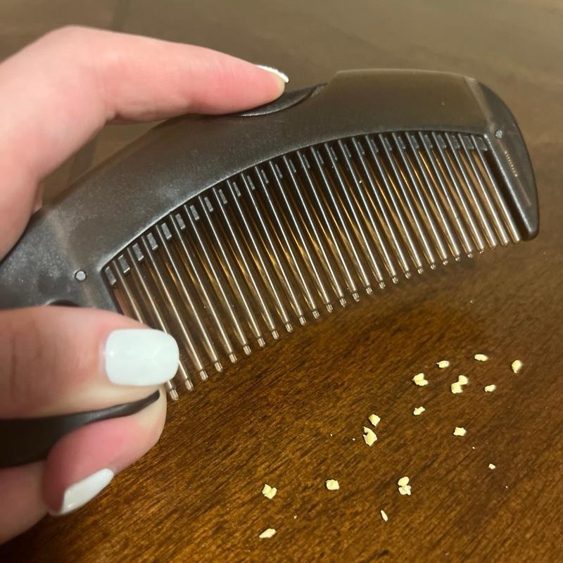 Dandruff Comb, Hollow Tooth Hairbrush for Scalp Massage/Refreshing and Dandruff/Dirt Removal, Reduce Scalp Itching/Oil, Scalp Care Comb with Skin Scraping Handle for Women Men (Box &Bag package)
