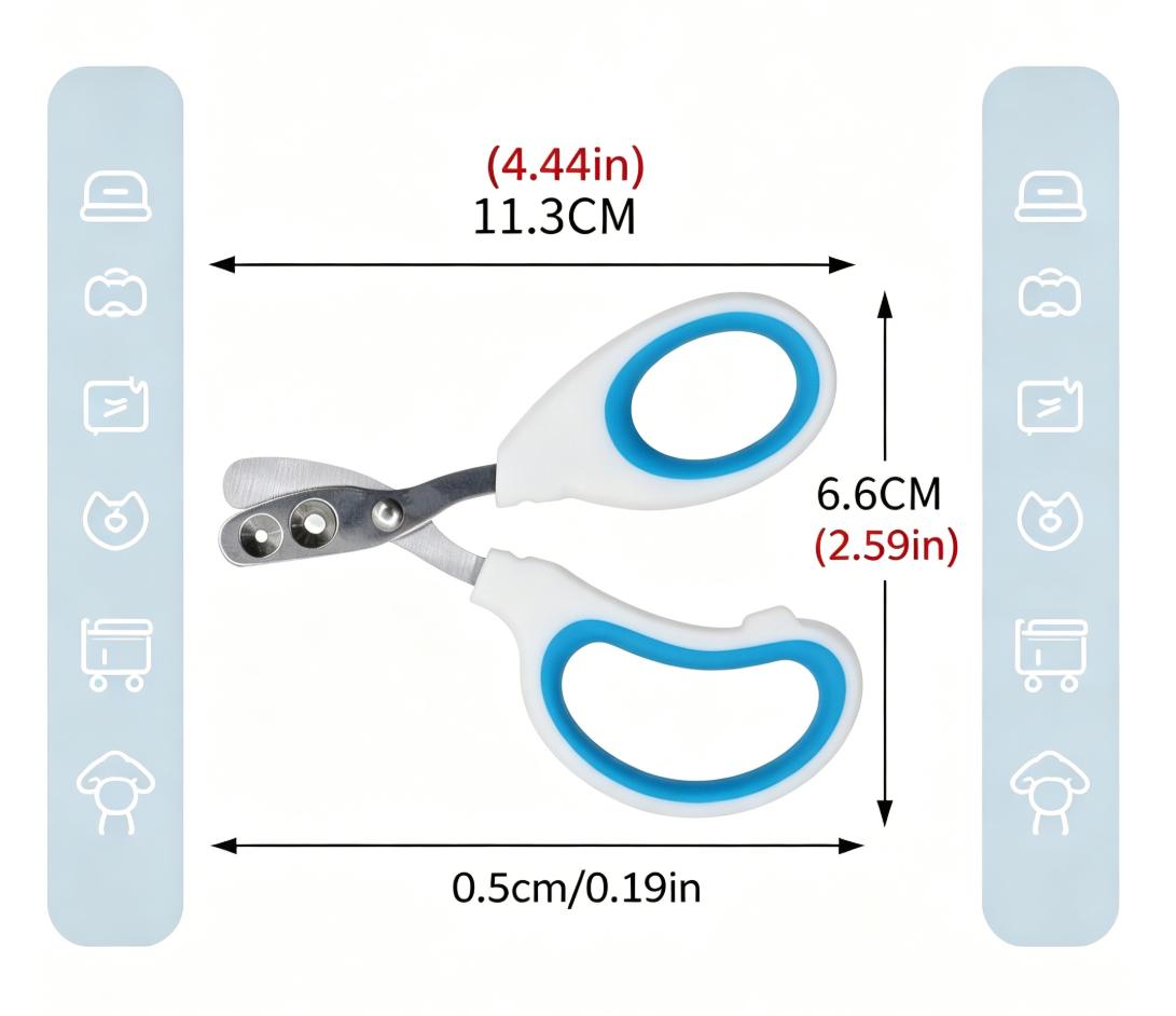 Cat Nail Clipper, Double Hole Pet Claw Trimmer for Indoor Cats, Kittens, Adult Cats and Small Dogs