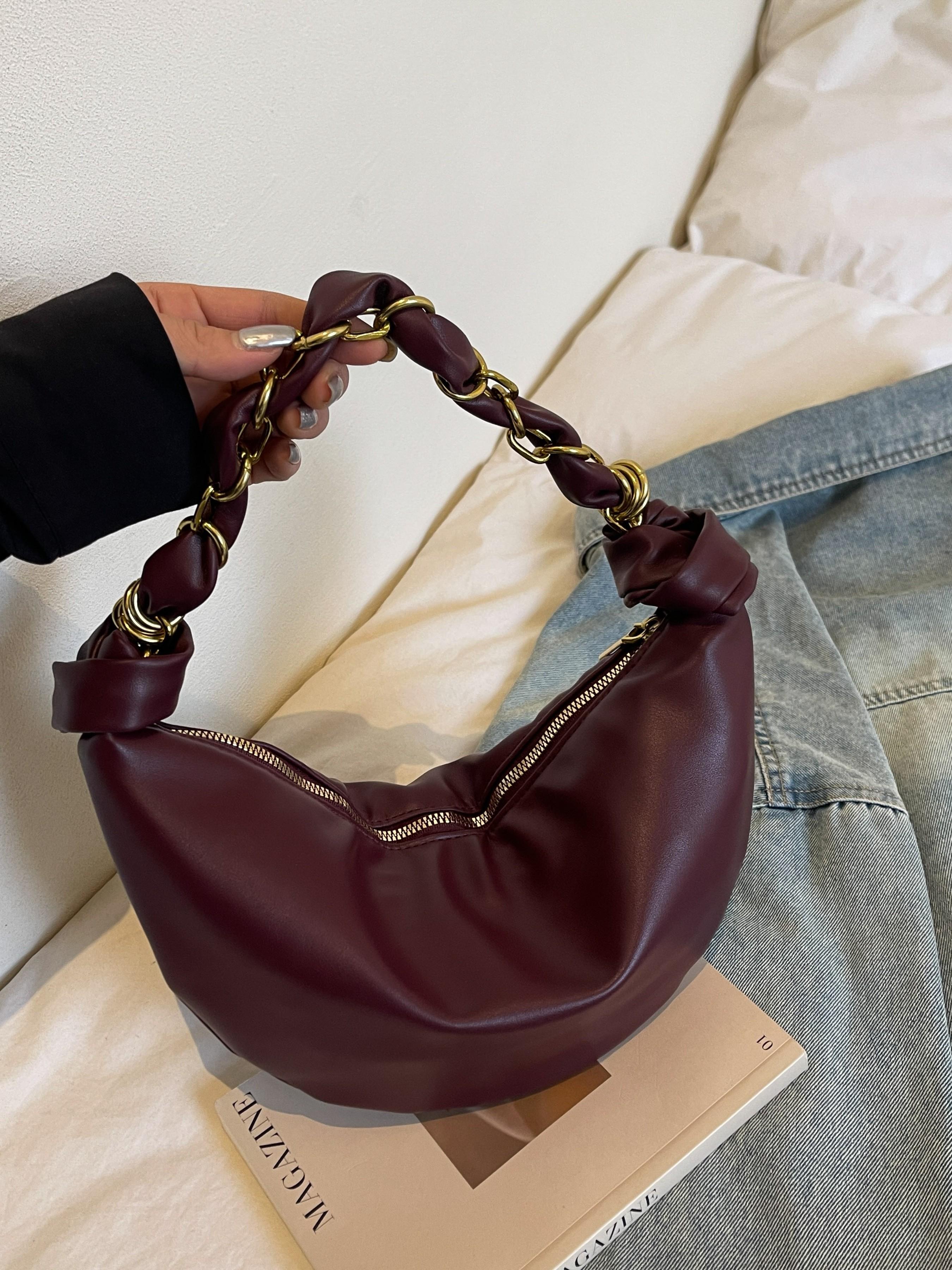 Fashion Crescent Handbag Simple Commuter Versatile Shoulder Bag, Stylish Crossbody Purse for Daily Use, Elegant Single Strap Design