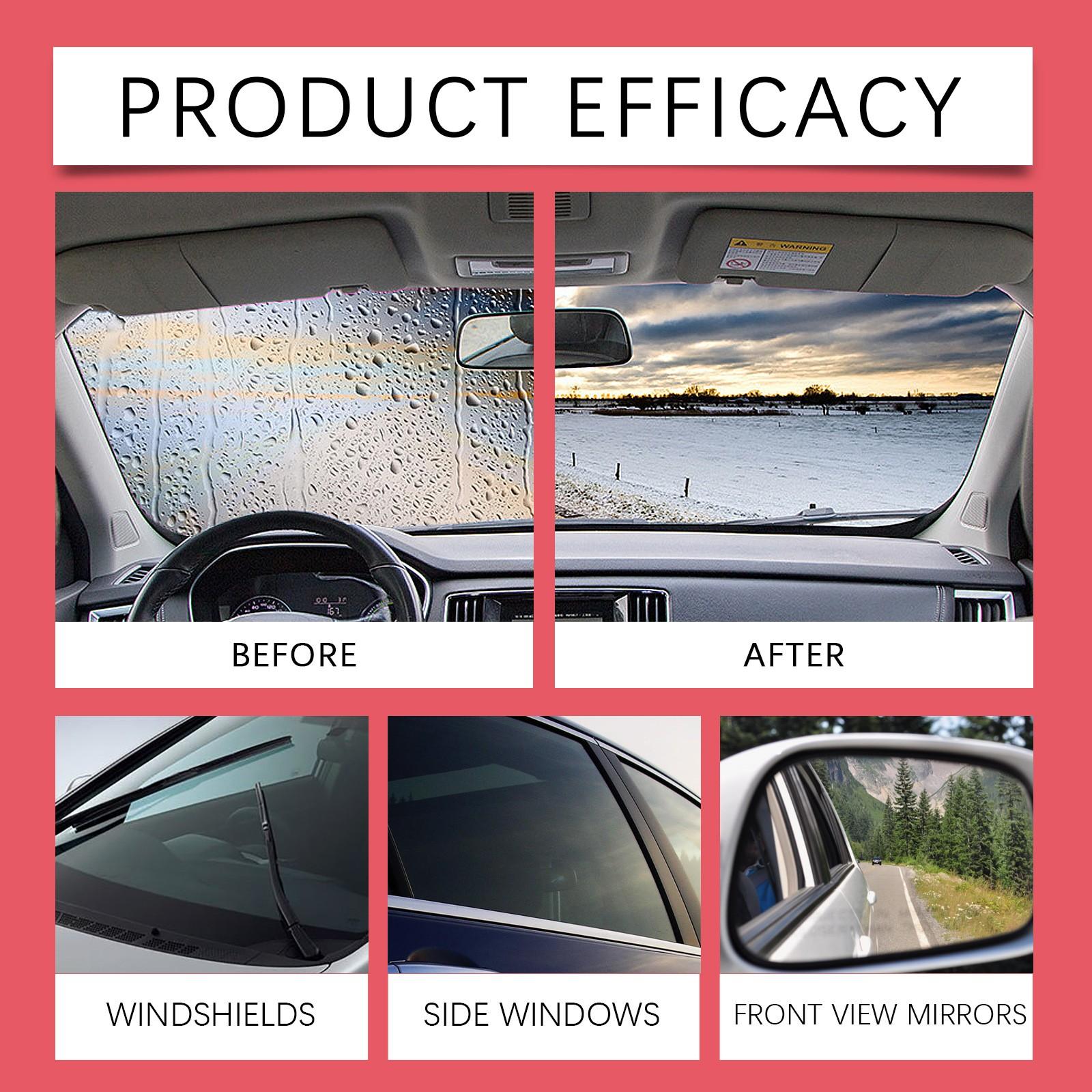 Car Windshield Cleaning Set, Glass Window Cleaner, Stain Removal, Waterproof, Rainproof Car Use, Automotive Care Essentials