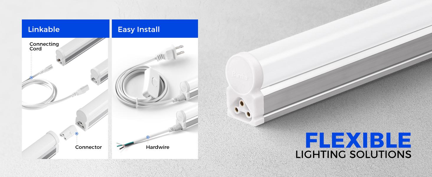 BarrinaLED T5 Shop Light 3FT, 6500K (Super Bright White), ETL Listed, Corded Electric with Built-in ON/Off Switch, 6 Packs BarrinaLED T5 Shop Light 3FT, 6500K (Super Bright White), ETL Listed, Corded Electric with Built-in ON/Off Switch, 6 Packs