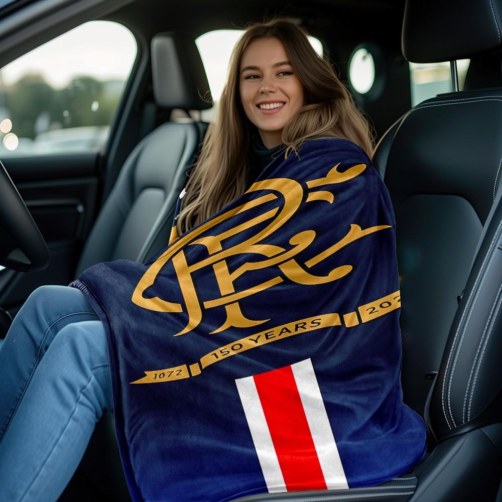 Lion Rangers Team Logo Flannel Blanket, Ultra Soft Digital Print Throw, Sofa Bed Office Travel Use, Perfect Holiday Gift