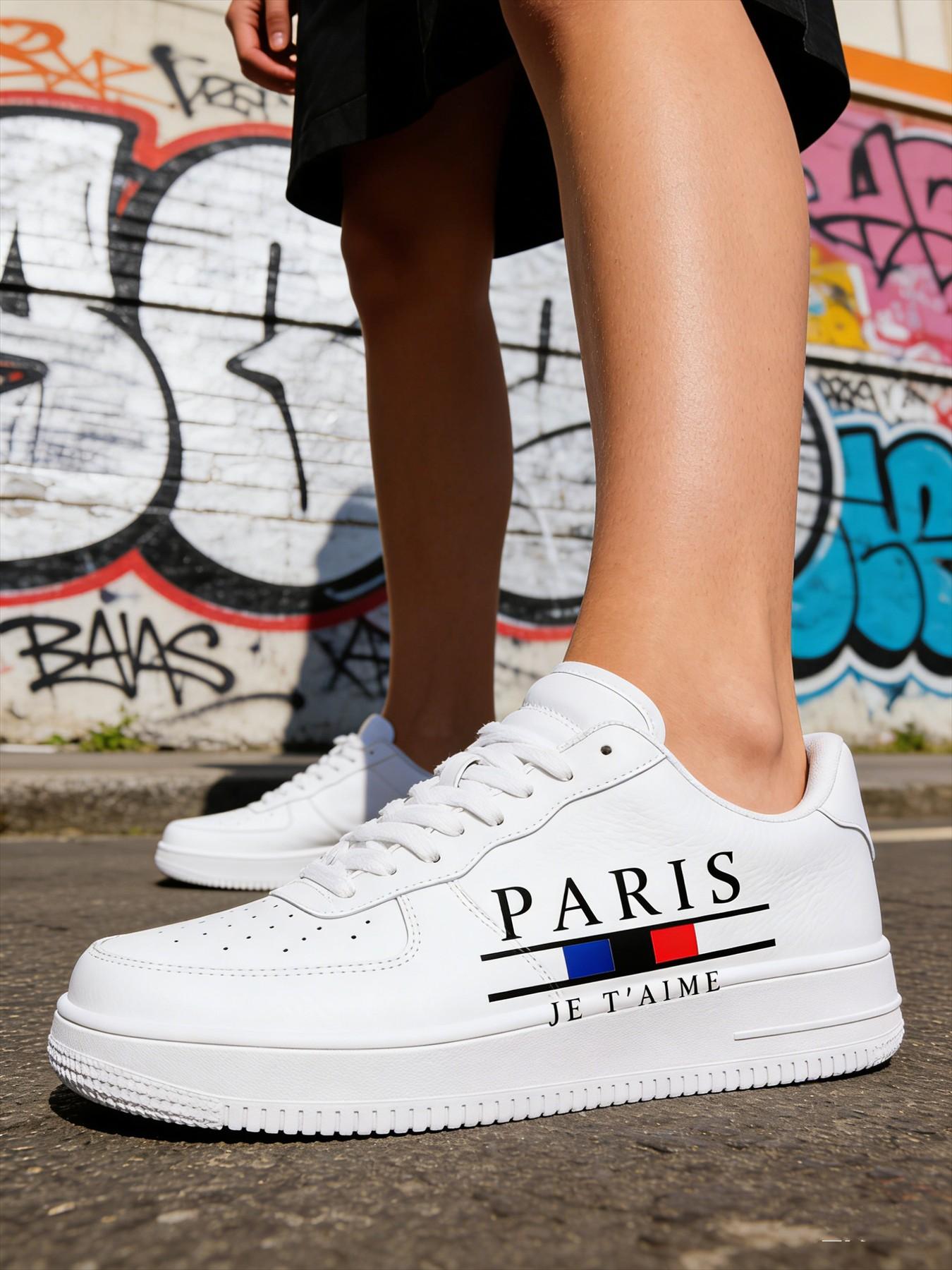 Customizable Sneakers, Unique Design Unisex Board Shoes, Personalized Patchwork Style, Trendy Footwear for Men and Women