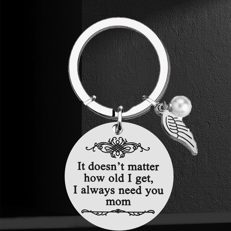 Mother's Day Gifts Keyring from Daughter Son for Mom Birthday Valentine's Day Any Occasion-I Always Need You Mom