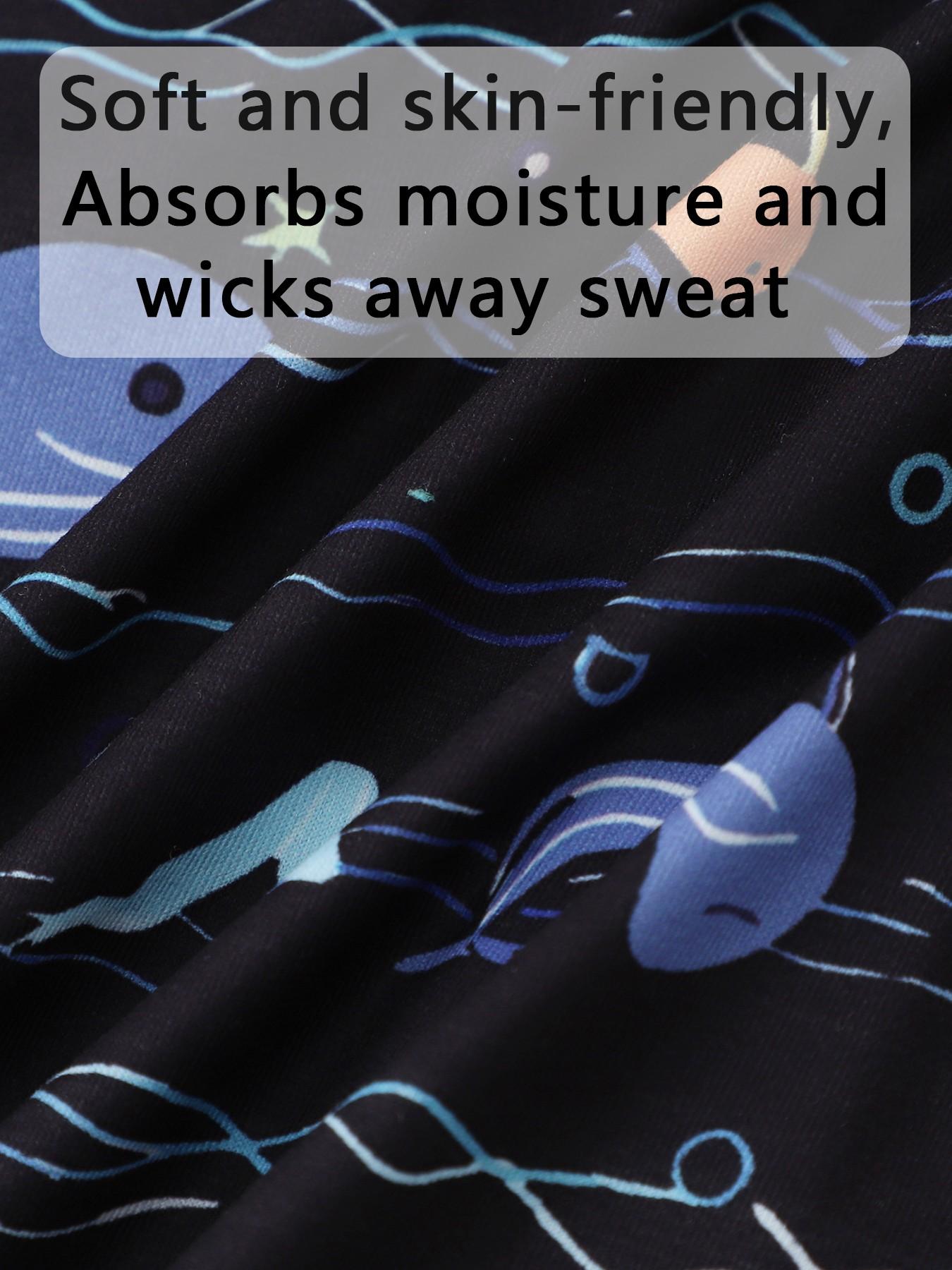 Men's Ocean Series Boxer Briefs with cartoon prints, comfortable and breathable, offering a different style every day!