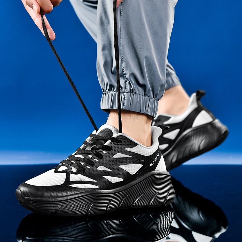 Level Up Your Casual Vibe! Men’s Chunky Casual Sneakers | 6 Vibrant Shades (36-47) | Lightweight, Shock-Absorbing & Trendy | Breathable Casual Shoes