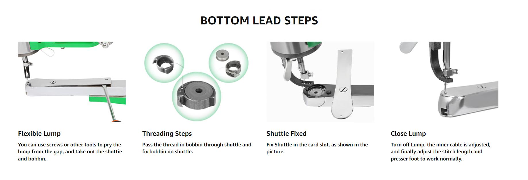 Shoe Repair Machine,Cobbler Sewing Machine,Leather Sewing Machine,Manual Dual Cotton Nylon Line Sewing Machine for Upsolery,Clothes,Zippers and Tents