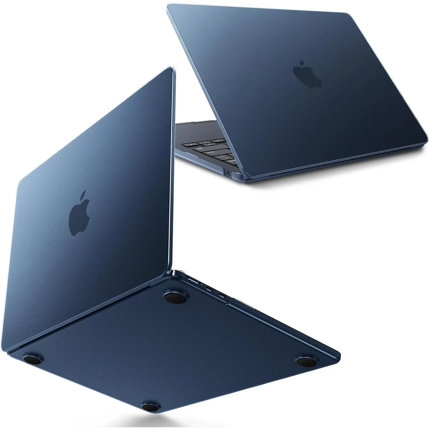 AveLife High-Density PC Matte Laptop Case for MacBook Air 13in M2-M5 Chips (2022-2026 Models A3449,A3240,A3113,A2681), Midnight Tone Color Match, Scratch-Fingerprint Resistant, Easy Snap-On, Detachable Backlit Keyboard Compatible Ultra-Thin Frame Cover