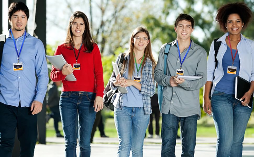 Badge Lanyards Neck Bulk Cruise Lanyards Black Lanyard with Clip for ID Card Name Tags Badge Holders (Black, 50 Pack)