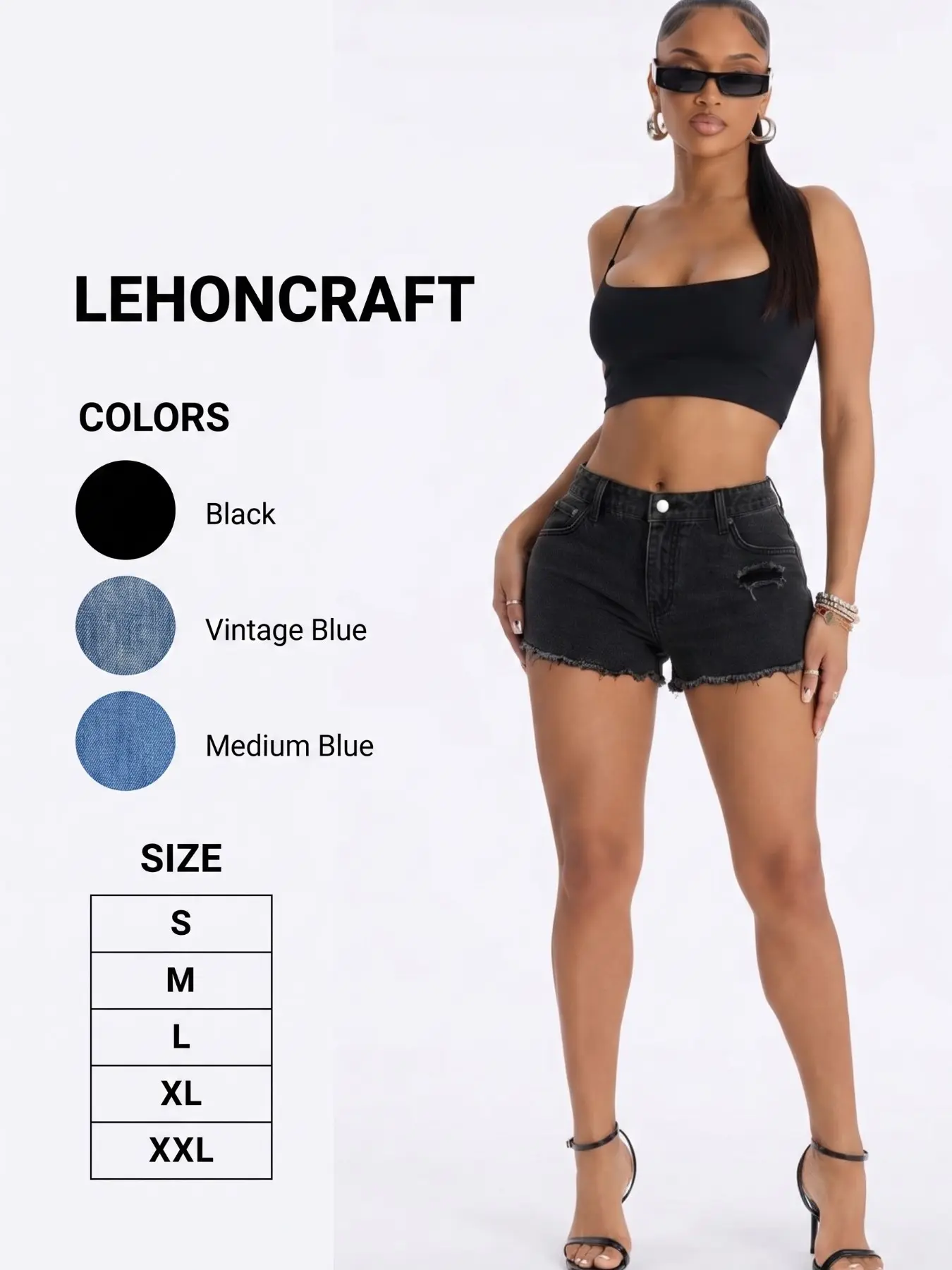 Women's Ripped Slash Pockets Fitted DenimShorts, Casual Trendy Raw Hem Jean Shorts forDaily Wear, Ladies Summer Bottoms, Frayed HemShorts
