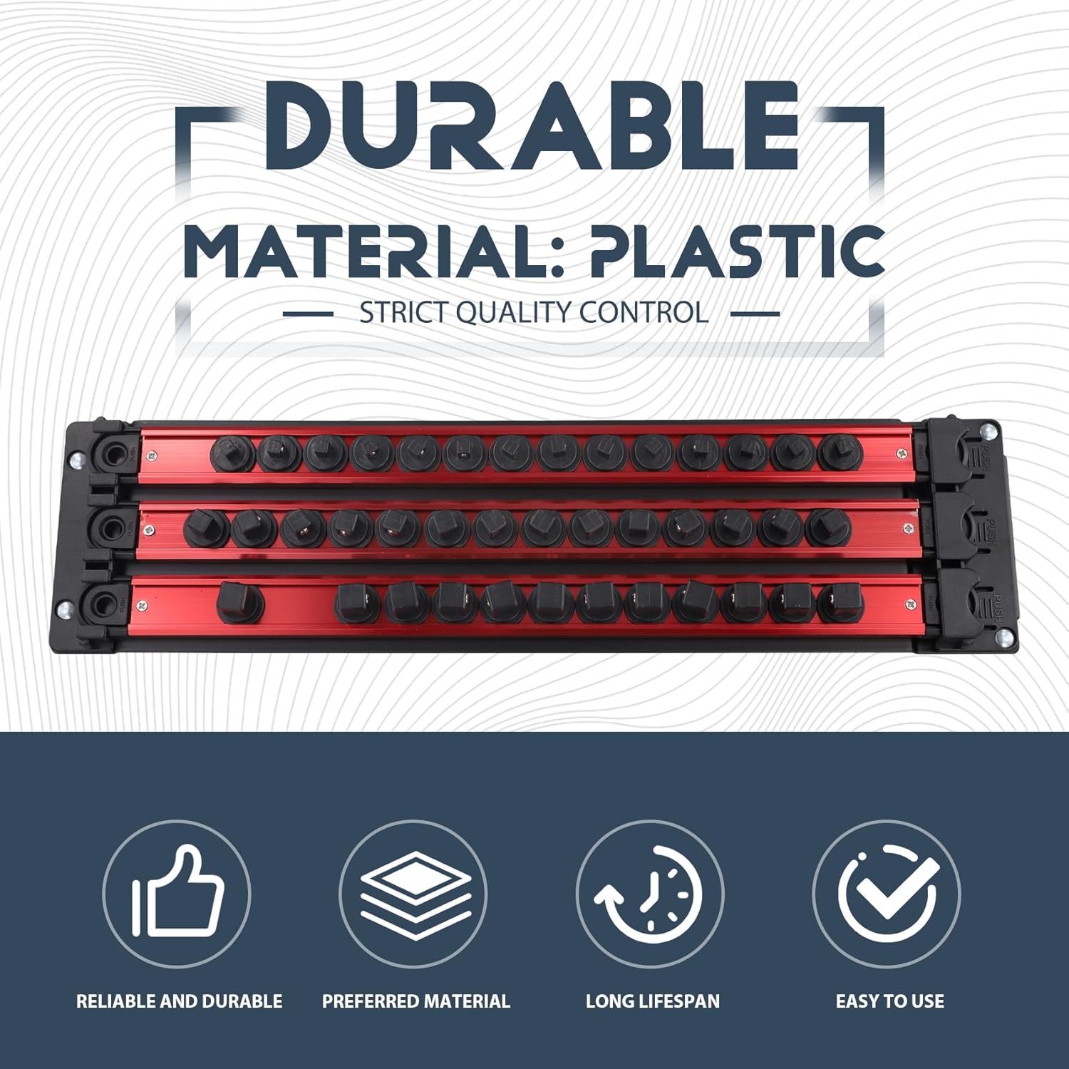 Premium Aluminum Magnetic Tool Holder Magnetic Storage Rack for Screwdriver Bits Sockets Workshop Organizer