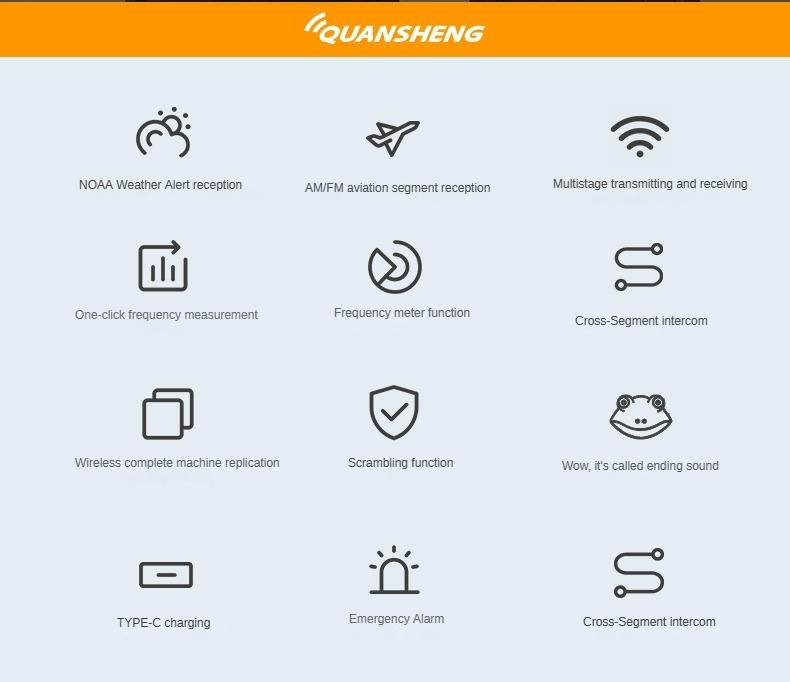 Quansheng Uvk5 Am/fm/dtmf Digital Walkie Talkie, 200 Channel Type-c Charging Three Frequency Receiving Walkie Talkie Noaa Weather Forecast, with Flash Vox Replication Frequency Lcd Display Quansheng Uvk5 Am/fm/dtmf Digital Walkie Talkie, 200 Channel Type-c Charging Three Frequency Receiving Walkie Talkie Noaa Weather Forecast, with Flash Vox Replication Frequency Lcd Display