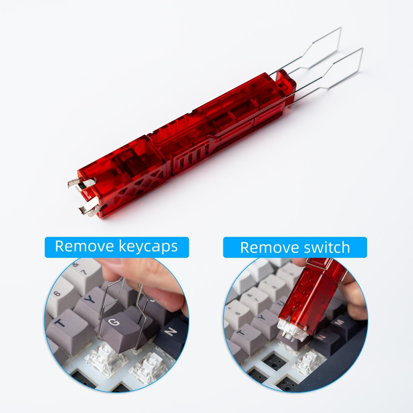 Switch puller, keycaps puller, 2-in-1 mechanical keyboard, hot swappable key cap, shaft body switch, cleaning and dismantling tool, Keyboard Maintenance