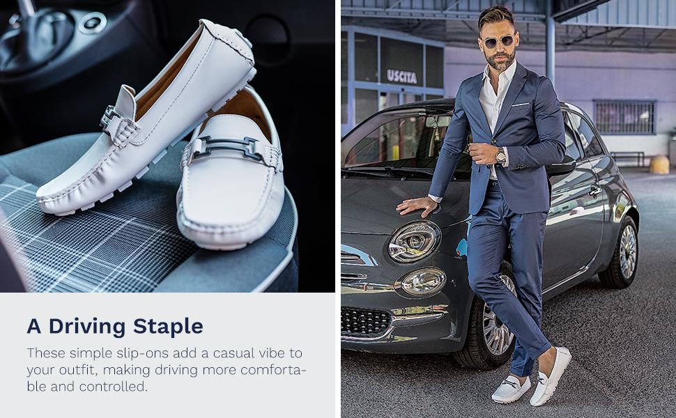 Bruno Marc Men's Horsebit Moccasin Loafers Shoes