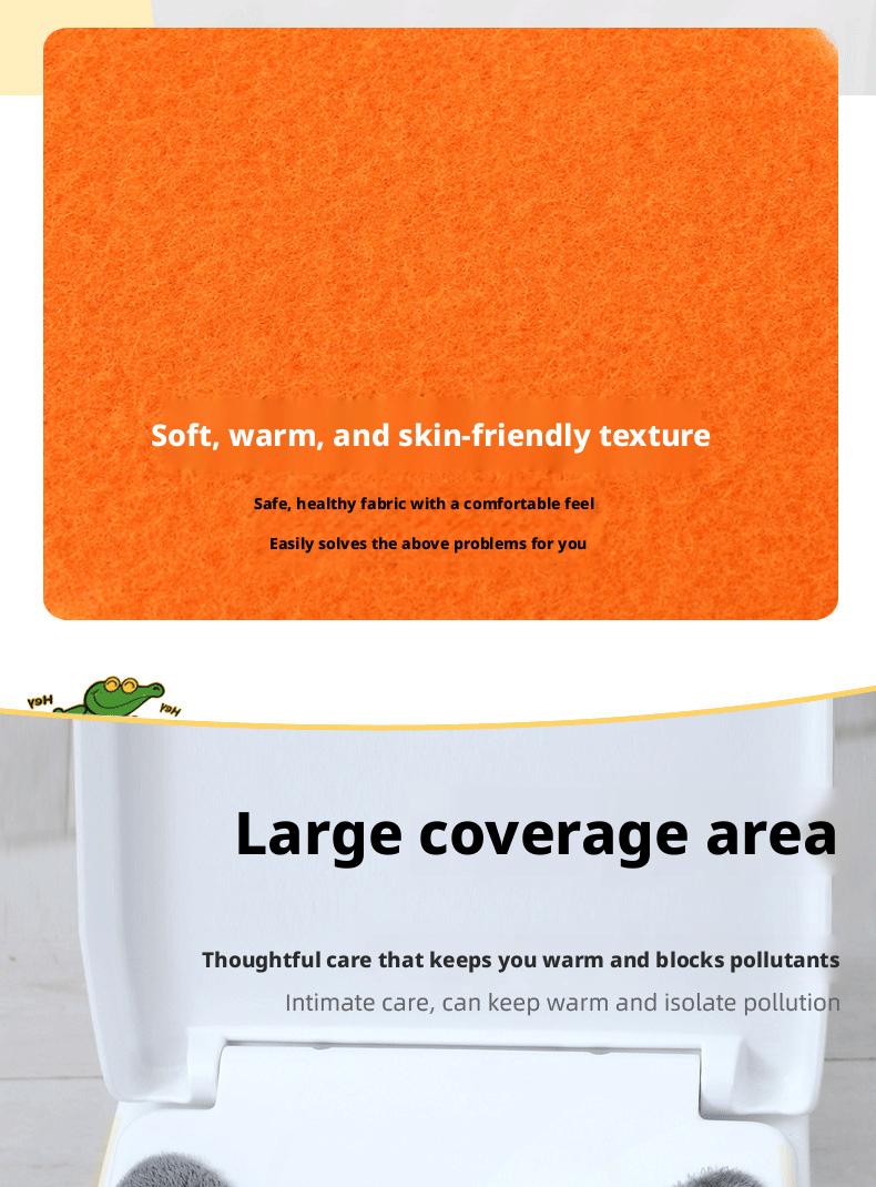 Waterproof Cartoon Toilet Seat Sticker – Universal Self-Adhesive & Cuttable Soft Cushion Pad 2PCS