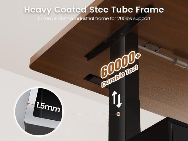 SEDETA 55 Inch Electric Standing Desk with 6 Drawers Adjustable Stand up Desk with Storage Computer Desks with Power Outlets Home Office Workstation