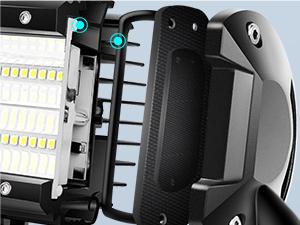 Nilight Side Shooter LED Light Bar 2PCS 5.5Inch Quadruple Row Spot Flood Combo Lights – With Wiring Harness Kit for Fog Driving Work Light on Truck SUV ATV UTV dealsforyoudays