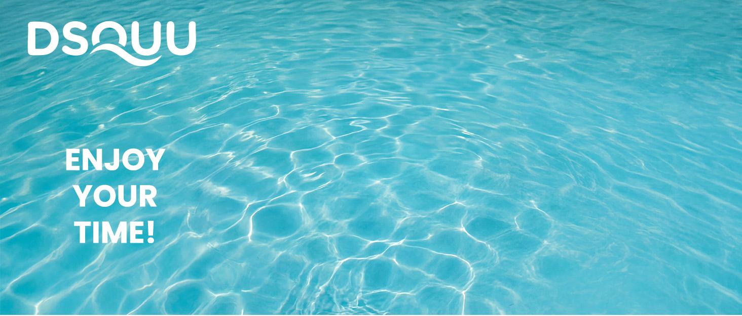 DSQUU XL-Inflatable Tanning Pool Lounger Float with Sprinkler, 72"x65" Round Pool Float Adults with Pillow XL Cup Holder Handle Blow Up Tanning Bed for Summer Sunbathing Water Lounge Party Gifts, Blue