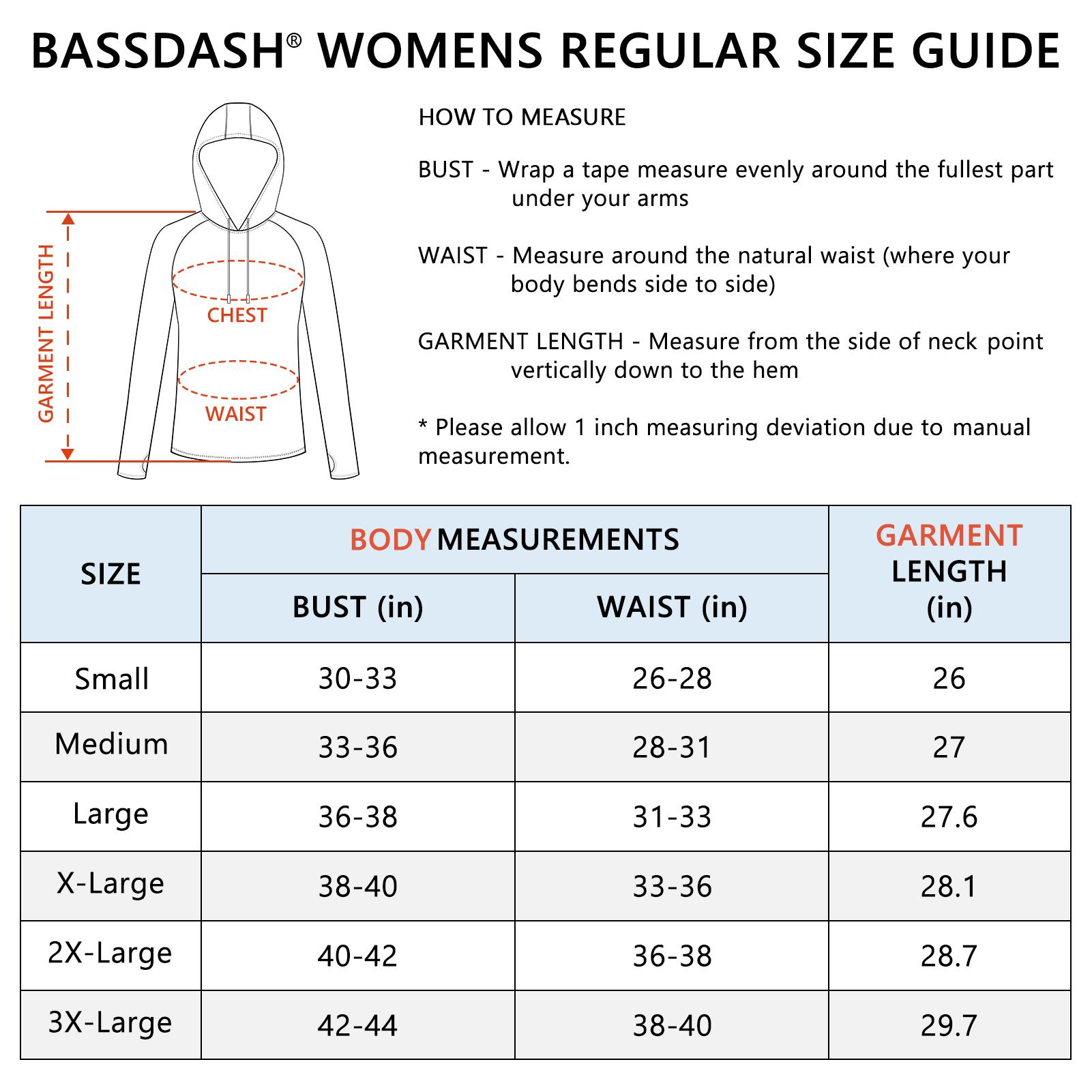BASSDASH Women’s UPF 50+ Hiking Fishing Hoodie UV Shirt Long Sleeve Outdoor Activewear Breathable Lightweight Stretch