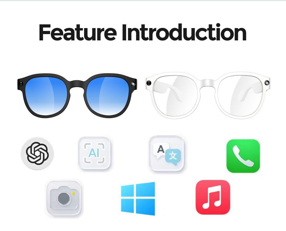 2026 New AIMB-S1 All-in-One AI Smart Camera Glasses, 1080P HD EIS Anti-Shake Video, AI Image Recognition & Voice Control, Bluetooth Audio Calls, Wi-Fi Transfer, Magnetic Charging, Lightweight Wearable Glasses for Travel, Sports & Daily Outdoor Use