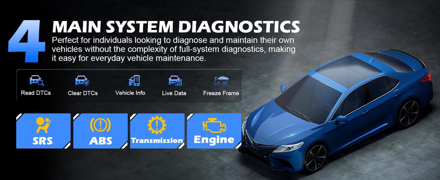 XTOOL D5 OBD2 Scanner ECM/TCM/ABS/SRS Car Diagnostic Tool with Oil Reset, Electronic Parking Brake Reset, ABS Bleed, Throttle Relearn, Clear Check Engine Light, Lifetime Free Updates car diagnosis scanner Automotive Vehicle Special Functions Obd2