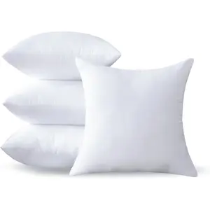 20 x 20 Pillow Inserts Set of 4 - Soft and 20 Inch Large Sofa Decorative White Square Throw Pillow Inserts Stuffing for Living Room Couch and Bedroom