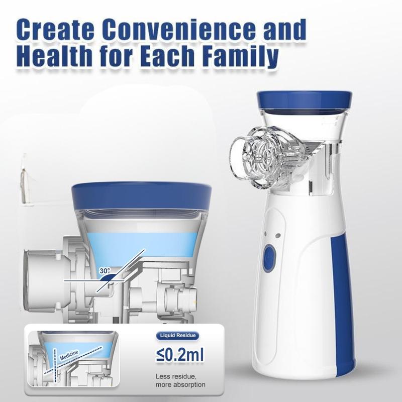 Portable Ultrasonic Humidifier Mesh Nebulizer, 1 Box USB Rechargeable Handheld Skin Moisturizing Humidifier, Personal Care Appliances for Home & Travel