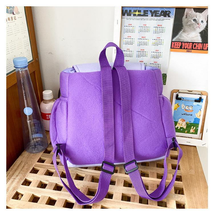 Dora the Explorer backpack with map, suitable for elementary, middle, high school, and university students.