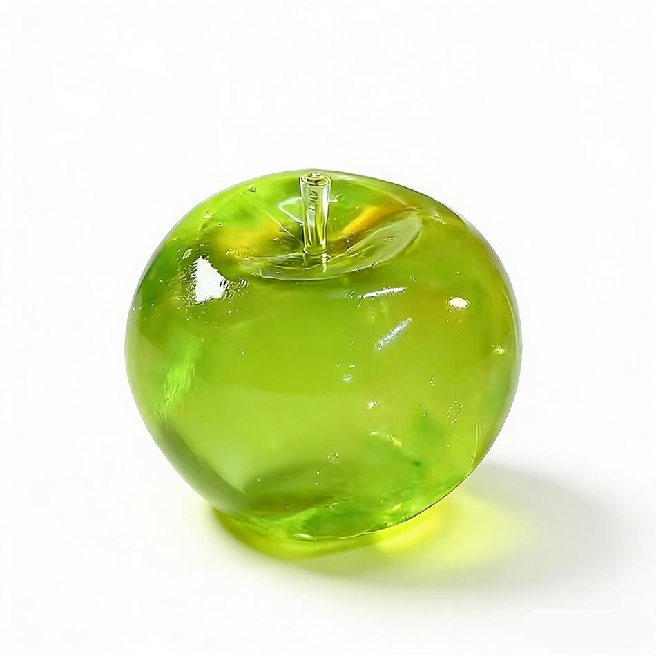 Apple Squeeze Toy, Slow Bounce Malt Ball Stress Relief Fidgeting Hand Gripper, Unisex Relaxing Plaything, No Battery Needed, Ca Prop 65 Compliant