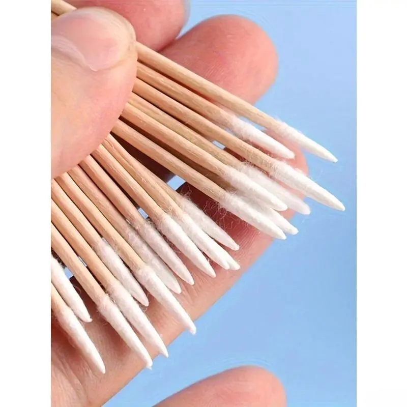 100pcs Ultra-Fine Disposable Nail Cleaning Sticks With Sharp Tip For Precision - Pack Of Small-Tip Wooden Toothpick-Style Sticks For Nail Care,Nail Supplies,Nail Tools,Nail Art Tools,Back To School,Nails,Nail Tools For Press On Nails