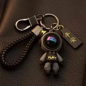High-End Astronaut Keychain, Stylish Keychain, Luxury Car Key Ring, Key Fob, Keychain Series Figures, Perfect Gift for Halloween, Christmas, Birthday Parties, Unique Couple Present