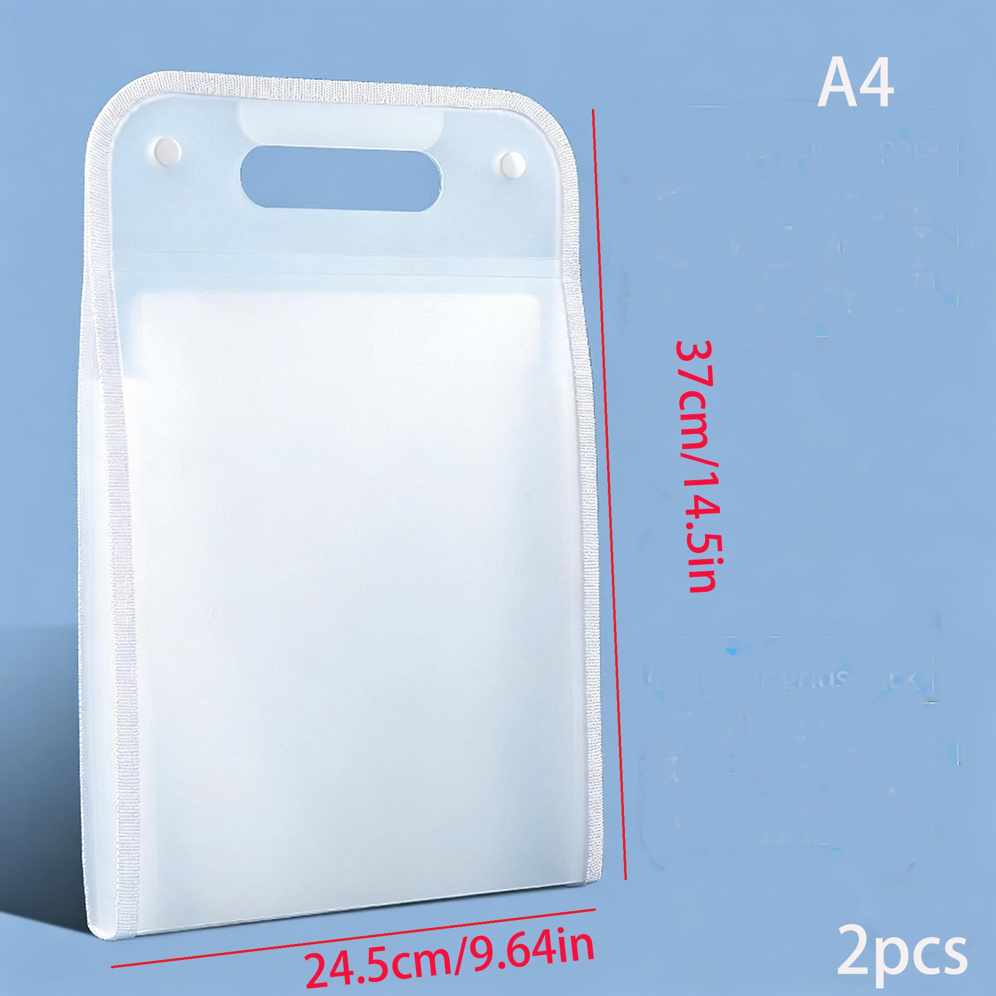 2 Piece Set A4 Student Folder, Multi-Layer File Bag, Large Capacity Exam Organizer, Office Document Storage, Archival Pouch