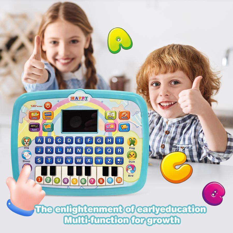 English Learning Machine, Educational Toy with LED Screen, 8 Modes Including 6 Learning and 2 Music Modes, Requires Aa Batteries
