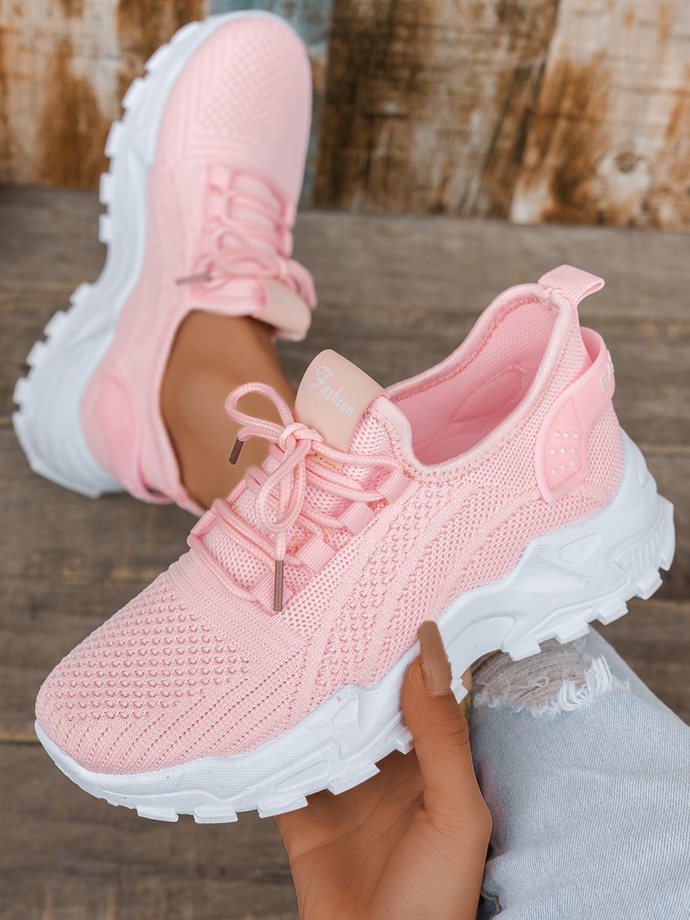 Comfortable Large size Women's white shoes  summer mesh lace sneakers, low-top Breathable running shoes | travel and vacation leisure