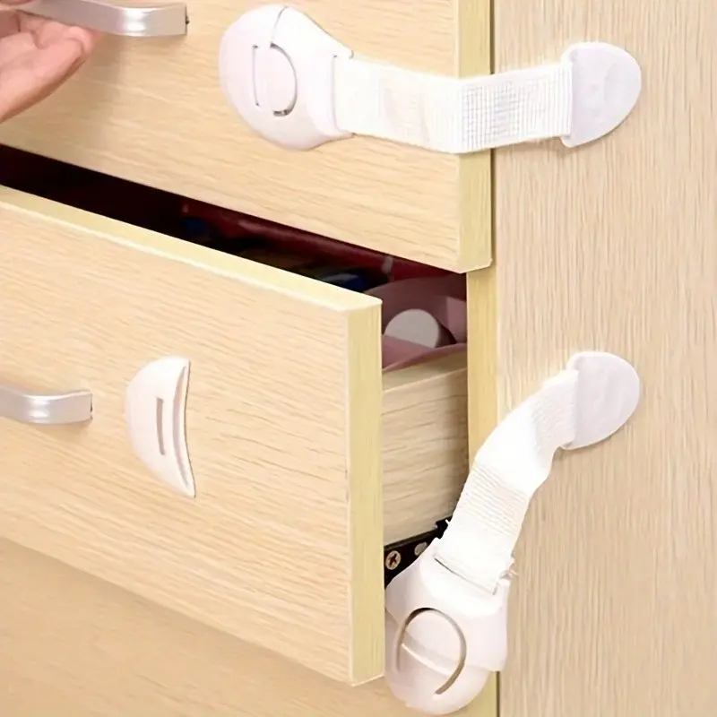 5-Pack Screw-Free Magnetic Drawer Locks, Easy-To-Use Secure Latches for Furniture, Kitchen Ovens, Toilet Seats, Versatile Home Security Solutions