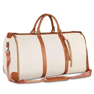 Lefame Travel Duffle Bag with Garment & Shoe Compartment, Waterproof & Breathable, TSA-Approved, 57L Capacity, Ideal for Weekender, Gym, Hospital, Holiday Travel