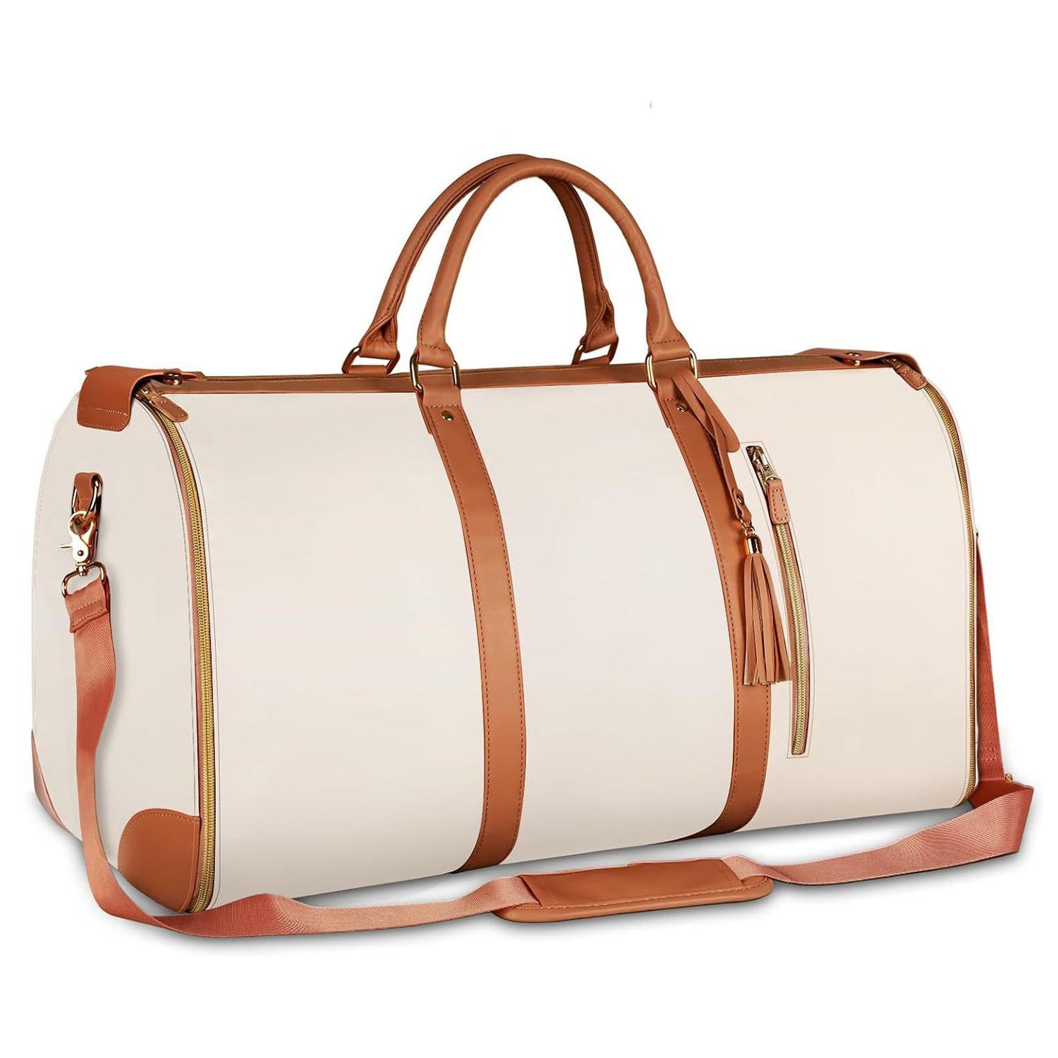 Lefame Travel Duffle Bag with Garment & Shoe Compartment, Waterproof & Breathable, TSA-Approved, 57L Capacity, Ideal for Weekender, Gym, Hospital, Holiday Travel