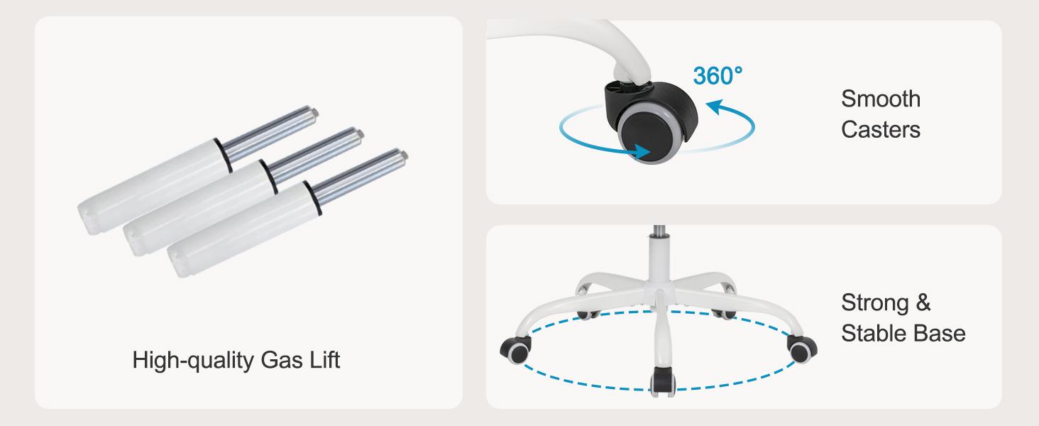 Qulomvs Ergonomic Office Chair with Reclining Design, Adjustable Headrest, Padded Armrests, Footrest, and Lumbar Support for Enhanced Comfort