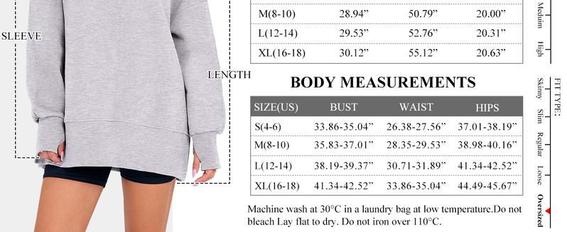 ANRABESS Women Oversized Sweatshirts Thumbhole Long Sleeve Hoodies Shirts 2025 Fall Side Slit Pullover Top Teen Y2k Outfits ANRABESS Women Oversized Sweatshirts Thumbhole Long Sleeve Hoodies Shirts 2025 Fall Side Slit Pullover Top Teen Y2k Outfits