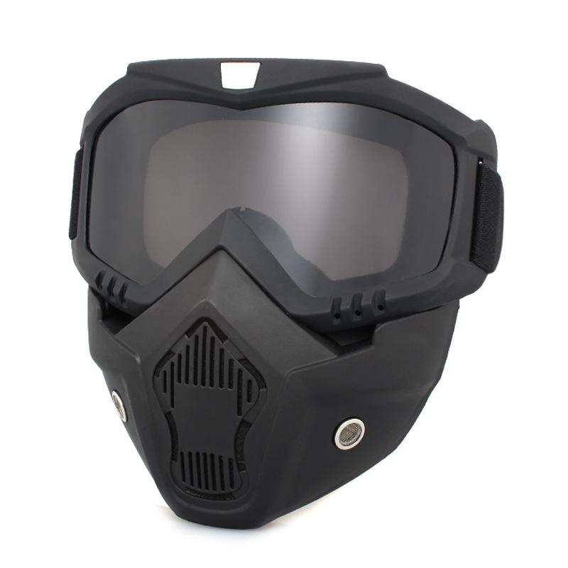 Vintage Harley‑Style Motorcycle Goggles, Windproof Anti‑UV Retro Aviator Helmet Goggles for Motocross Dirt Bike ATV Skiing Off‑Road Riding