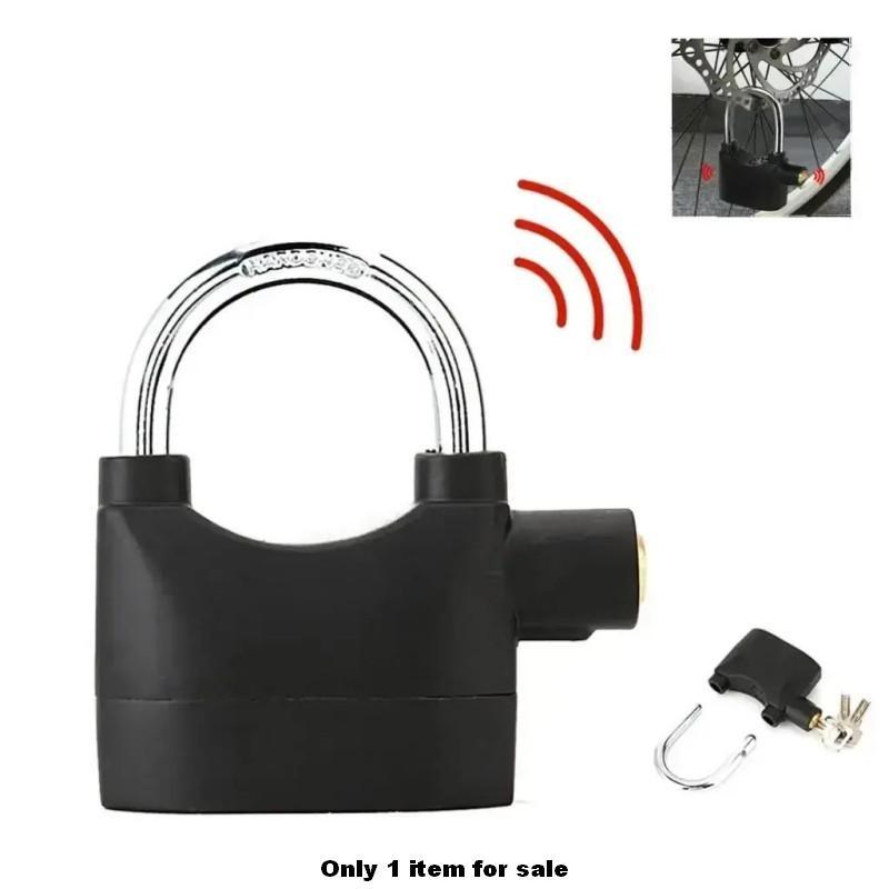 Alarm Hanging Lock, 110db Outdoor Stainless Steel, Durable with 3 Keys, High Security Anti-Theft for Garage, Fence, Storage Unit, Alarm Padlock
