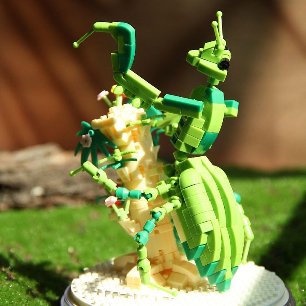 6-Insect Series Building Block Model Kit, Cute Animal Display Figures, Great Birthday and Holiday Gift for Collectors