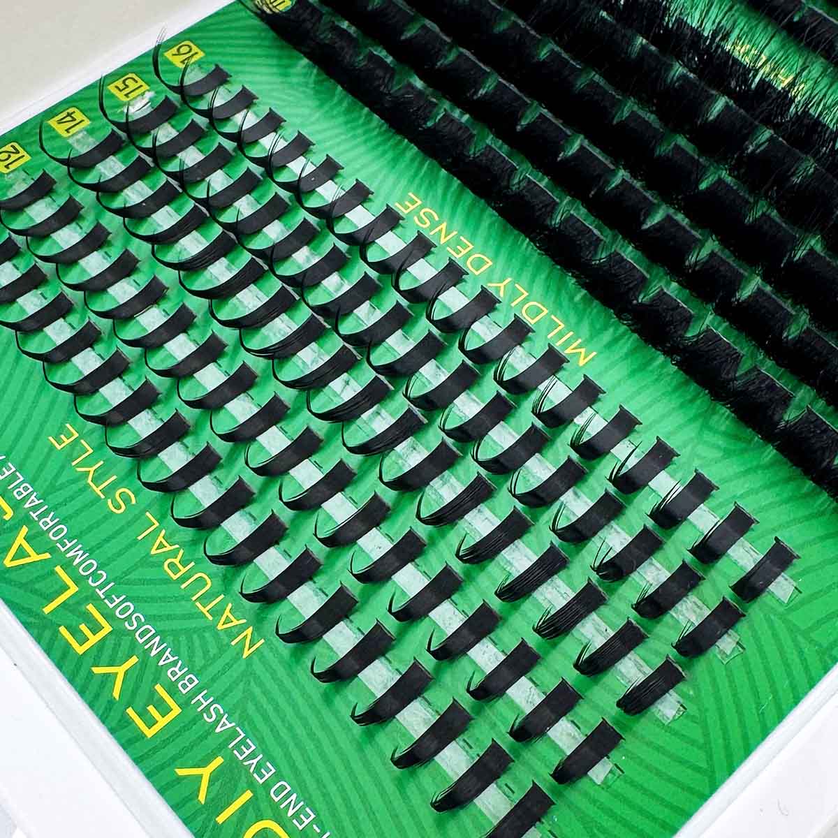 300D 200D 160D 120D 100D 80D 60D Lash Clusters, 290pcs/285pcs/255pcs/235pcs/190pcs, D Curl Natural Look, Individual Lashes Extension