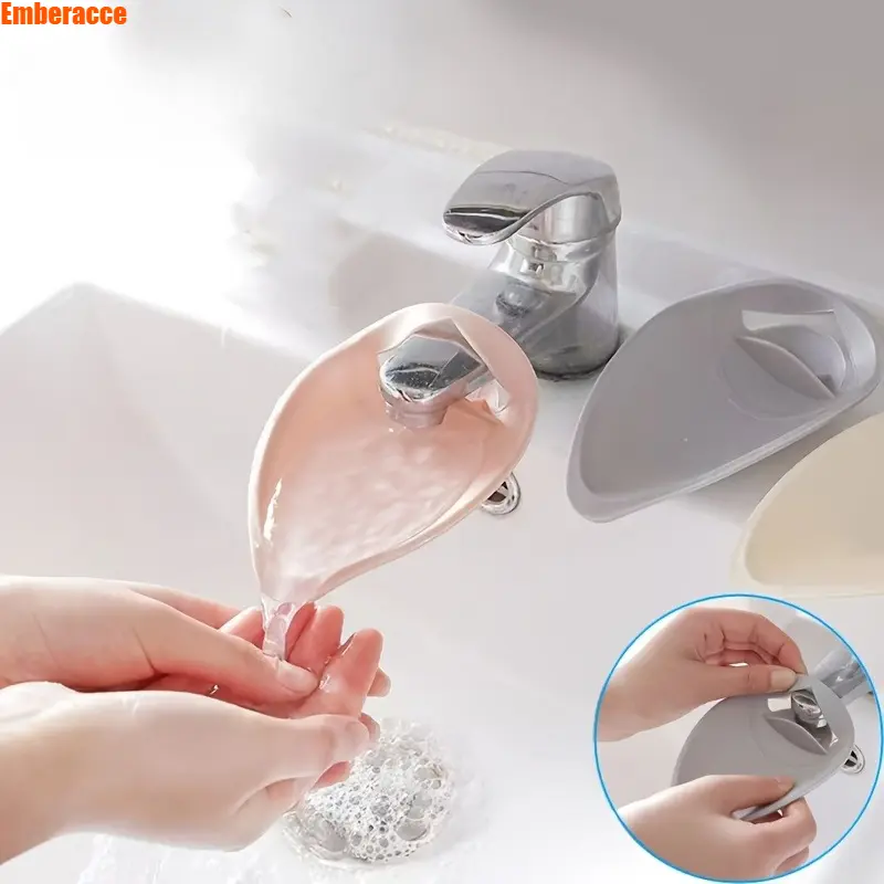 3 Pack Faucet Extender for Kids and Adults, Sink Water Flow Extension Nozzle, Splash Guard Hand Washing Aid, Easy Install Faucet Attachment for Kitchen Bathroom Sink, Handwashing and Daily Cleaning