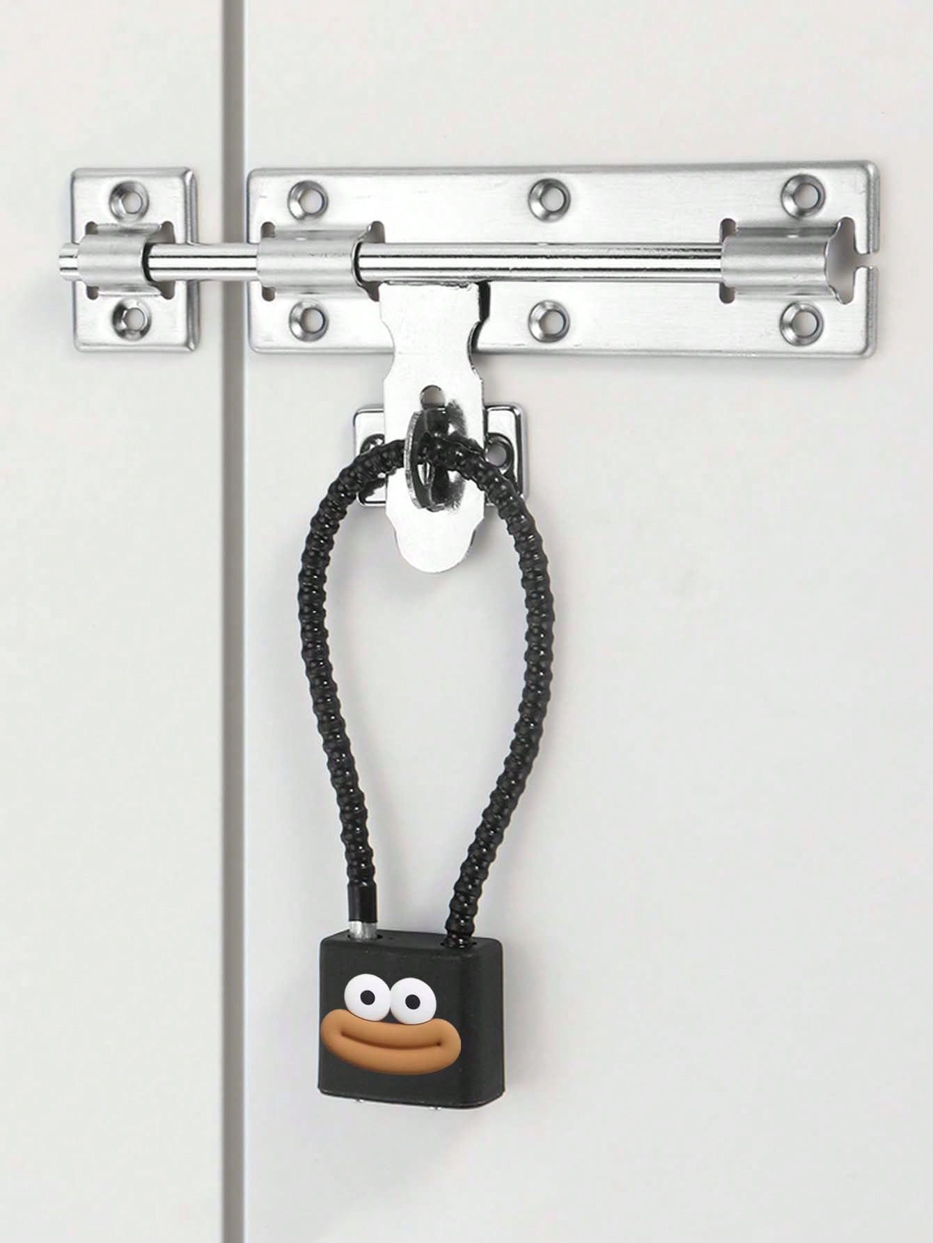 Cute Lips Pattern Cable Stainless Steel Padlock, Mini Anti-Theft Travel Lock for Luggage Backpack Gym Locker Cabinet, Multipurpose Security Lock, Ideal Back to School Travel Birthday Holiday Gift for Students Teachers Friends