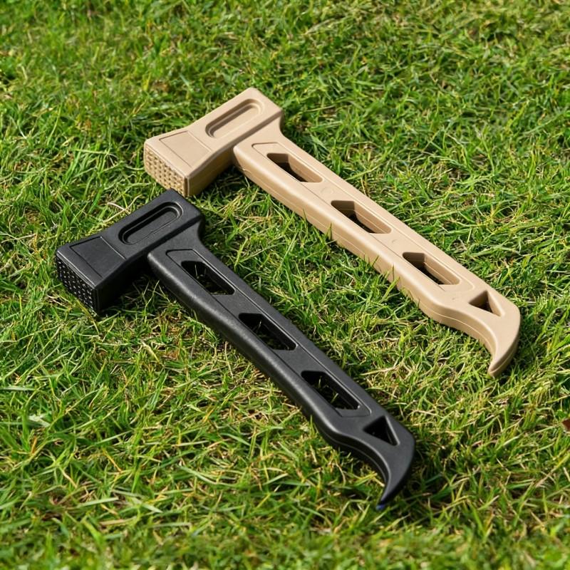 Outdoor Camping Tent Peg Hammer Plastic Awning Hammer, Durable Ground Stake Tool for Campsite Setup, Essential Outdoor Gear Accessory