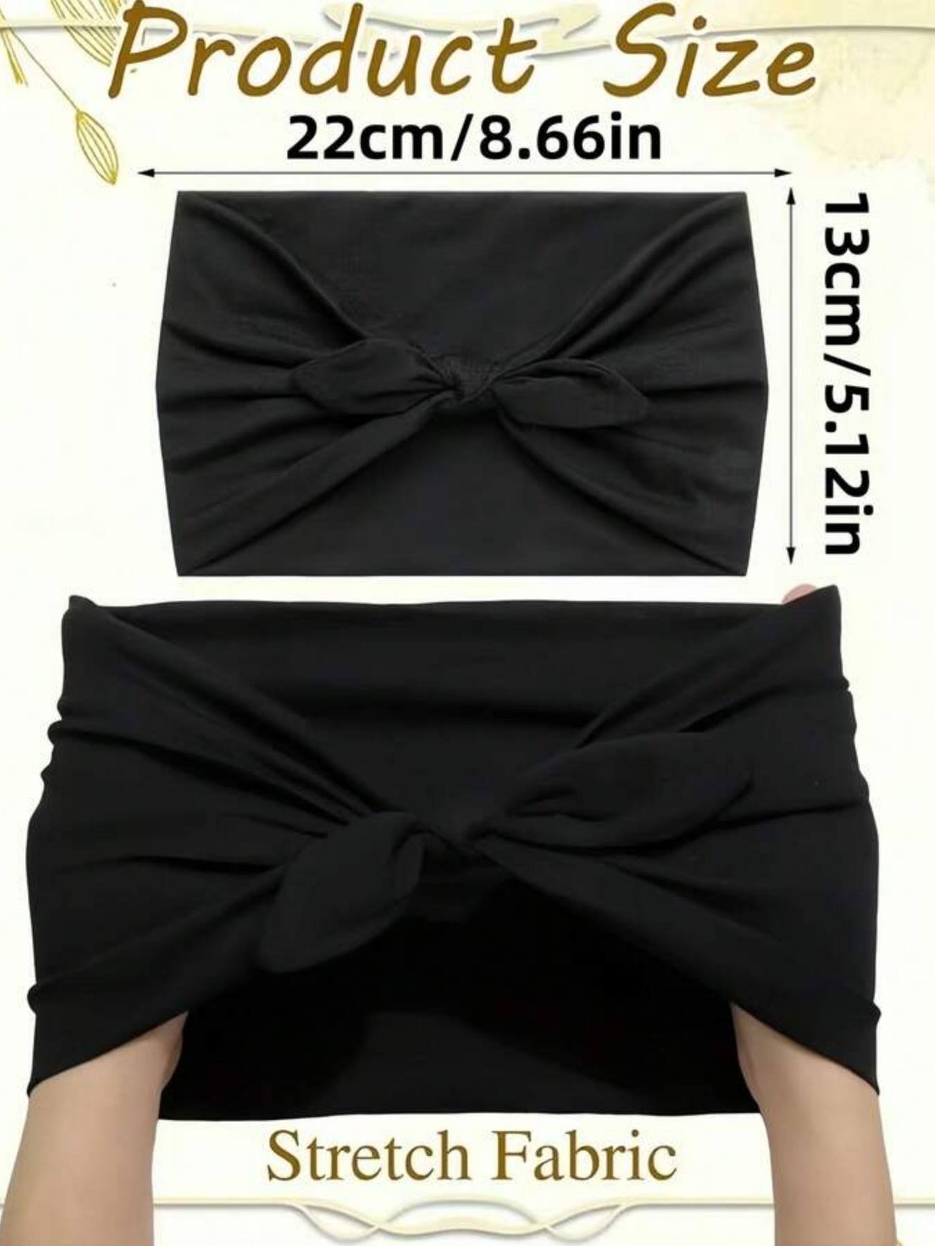 1/3pcs Women's Bow Bunny Ear Headbands, Boho Style Wide Headwraps, Super Wide Cute Rabbit Ear Knotted Headbands, Mother's Day Ladies Headpieces, Easter Bunny Ear Hair Accessories, Spring/Summer Hair Accessories, Summer Sweatband For Women, African Wid