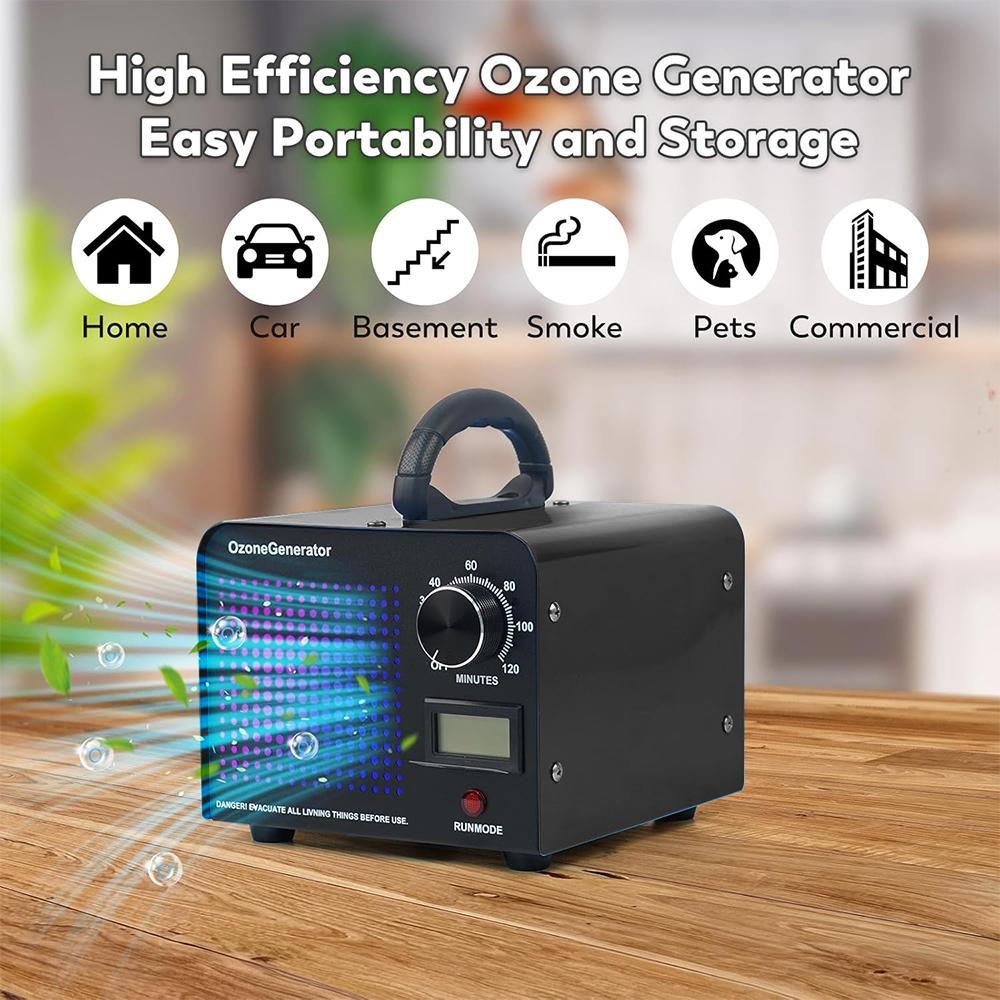 Ozone Generator, Commercial Ozone Machine Odor Removal, High Capacity 60,000mg/h, O3 Ionizer Air Purifier Deodorizer, for Home/Bedroom, And Paint Odor Removal, Timer Function#Summervibes