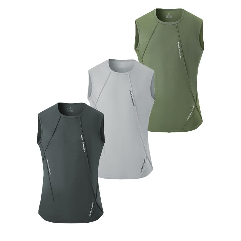 1/3 Pack Men's Breathable Quick Dry Sleeveless Tank Tops, Moisture Wicking Gym Workout Vests, Athletic Running Summer Sportswear 1/3 Pack Men's Breathable Quick Dry Sleeveless Tank Tops, Moisture Wicking Gym Workout Vests, Athletic Running Summer Sportswear